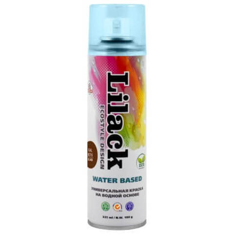 Краска аэрозольная универсальная на водной основе Lilack Water Based / Лилак