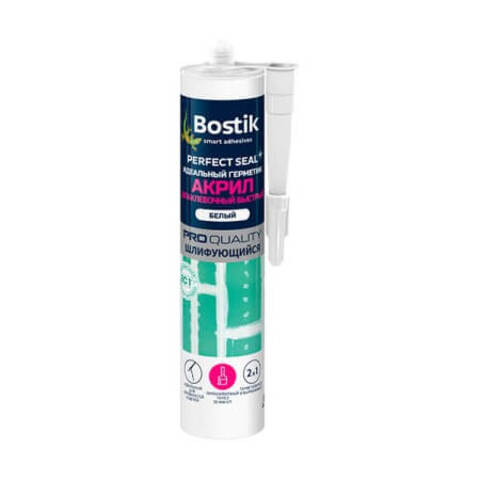 Герметик акриловый шпаклевочный быстрый Bostik Perfect Seal / Бостик