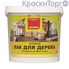 Лак для деревянных стен и потолков Neomid Interior / Неомид Интериор