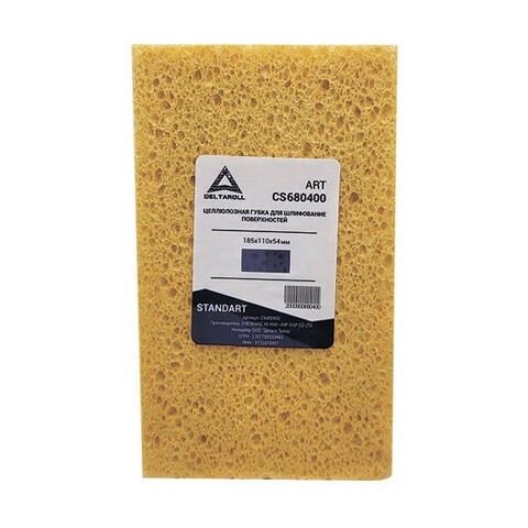 Губка целлюлозная для шлифования поверхностей Deltaroll CS680400 / Дельтарол