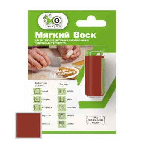 Мягкий воск для реставрации деревянных и ламинированных MasterGood / МастерГуд