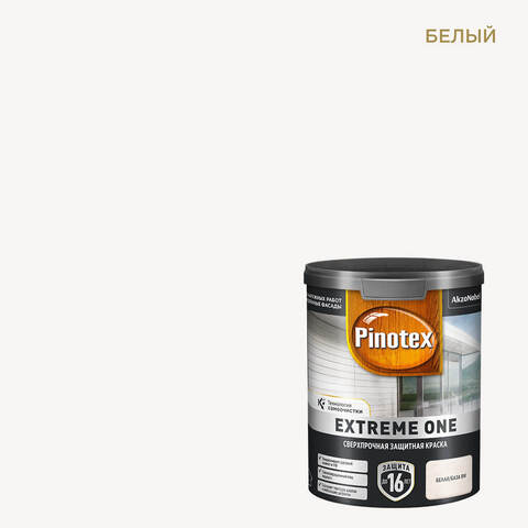 Краска сверхпрочная для деревянных фасадов Pinotex Extreme One / Пинотекс Экстрим Уан