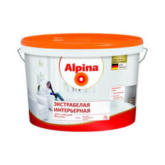 Краска для стен и потолков Alpina / Альпина Экстрабелая Интерьерная матовая