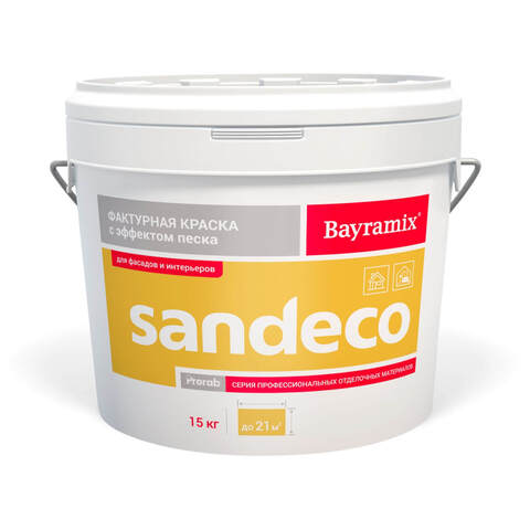 Фактурная краска с эффектом песка Bayramix Sandeco / Байрамикс Сандеко