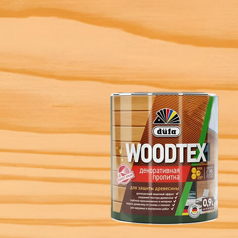 Декоративная пропитка для древесины Dufa Woodtex / Дюфа Вудтекс