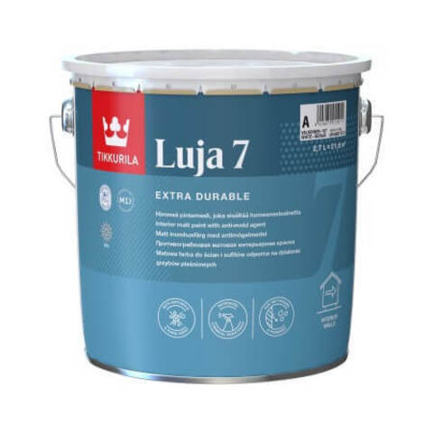 Краска для влажных помещений Tikkurila Luja 7 / Тиккурила Луя 7 матовая