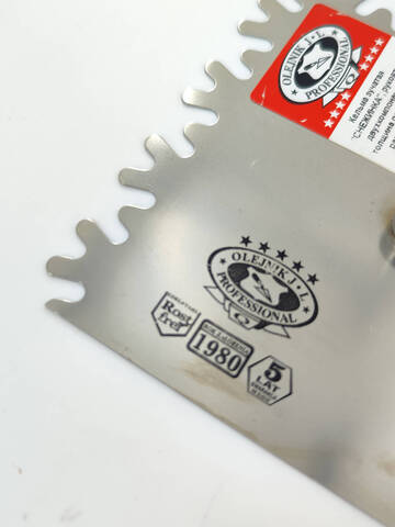 Кельма плиточника, зуб снежинка Olejnik Master / Олейник