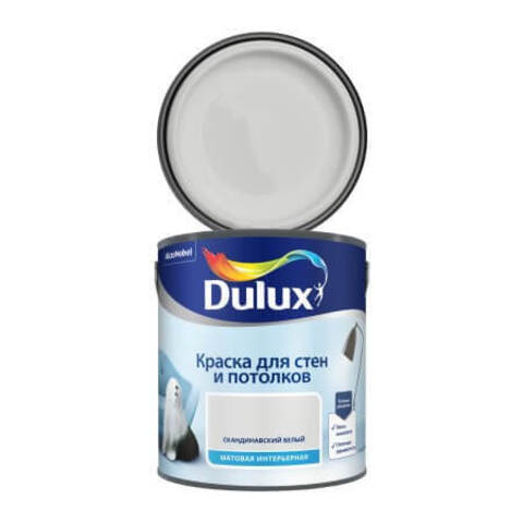 Краска интерьерная для стен и потолков матовая Dulux / Дюлакс