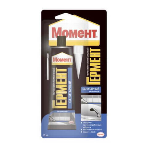 Герметик силиконовый санитарный Момент Гермент
