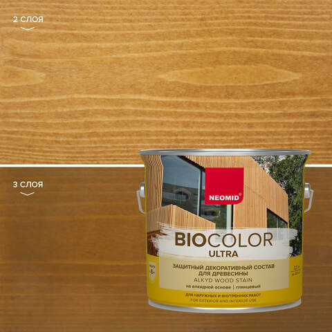 Состав защитный для древесины Neomid Bio Color Ultra / Неомид Био Колор Ультра