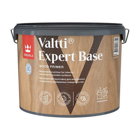 Грунтовка биозащитная для древесины Tikkurila Valtti Expert Base / Тиккурила Валтти Эксперт Бейс