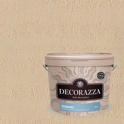 Декоративная штукатурка с эффектом камня травертина Decorazza Romano / Декорацца Романо