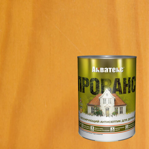 Лессирующий антисептик для дерева Акватекс Прованс