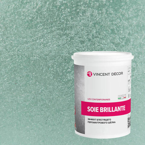 Декоративная штукатурка с эффектом блестящего шелка Vincent Decor Soie Brillante / Винсент Декор