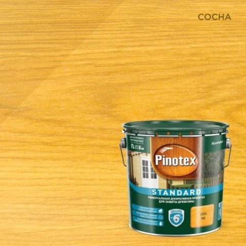 Пропитка восковая для древесины Pinotex Standard / Пинотекс Стандарт