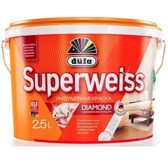 Краска акриловая ослепительно белая Dufa Superweiss RD4 / Дюфа Супервайс