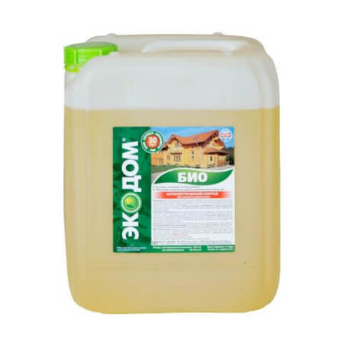 Антисептический состав для защиты древесины бледно-зеленый Экодом Био