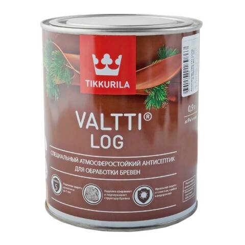 Антисептик для бревен Tikkurila Valtti Log / Тиккурила Валтти Лог