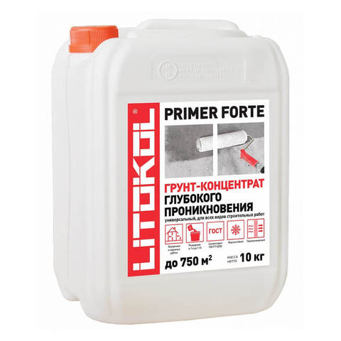 Грунт концентрат глубокого проникновения Litokol Primer Forte / Литокол Праймер Форте