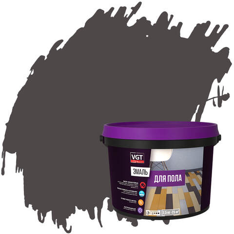 Эмаль акриловая для пола ВД-АК-1179 VGT Профи / ВГТ полуматовая