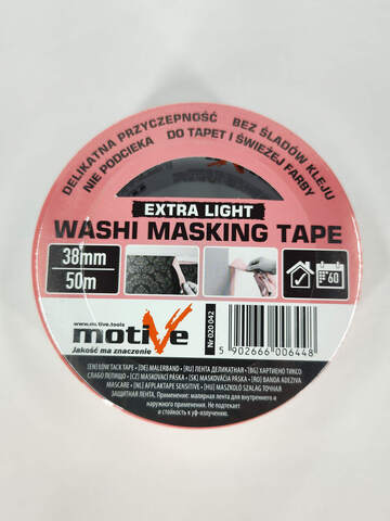 Лента деликатная розовая Motive Washi Extra Light / Мотив Васи Экстра