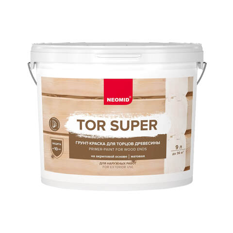 Грунт-краска для торцов древесины Neomid Tor Super / Неомид Тор Супер
