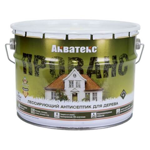 Лессирующий антисептик для дерева Акватекс Прованс