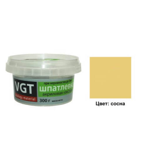 Шпатлевка акриловая по дереву VGT Экстра / ВГТ