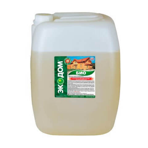 Антисептический состав для защиты древесины бледно-зеленый Экодом Био
