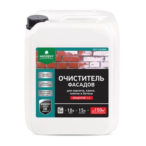 Очиститель фасадов от высолов Prosept Salt Cleaner / Просепт Солт Клинер