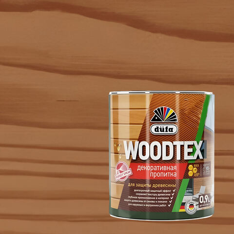 Декоративная пропитка для древесины Dufa Woodtex / Дюфа Вудтекс