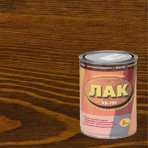 Лак для тонирования и защиты изделий из дерева Новбытхим ХВ-784