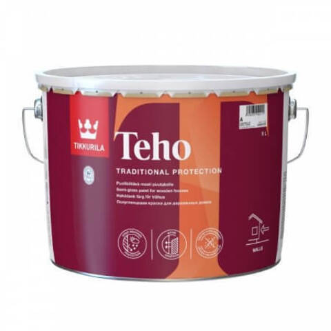 Краска для деревянных фасадов Tikkurila Teho / Тиккурила Техо полуглянцевая