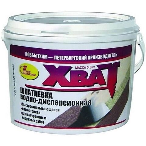 Шпатлевка для внутренних работ акрилатная Новбытхим Хват