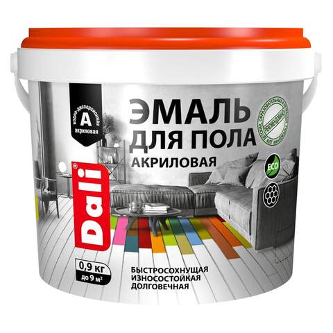 Эмаль для пола акриловая Dali / Дали