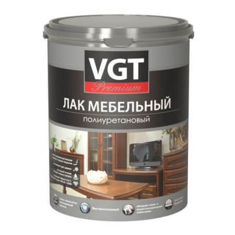 Лак мебельный полиуретановый VGT Premium / ВГТ Премиум