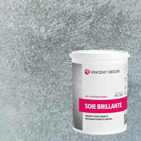 Декоративная штукатурка с эффектом блестящего шелка Vincent Decor Soie Brillante / Винсент Декор