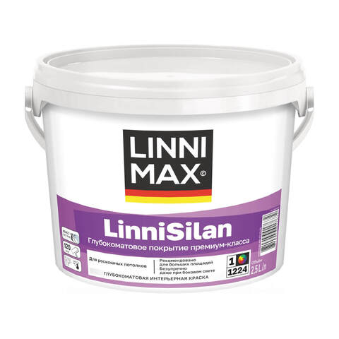 Интерьерная премиум-краска c добавлением силиконовых смол Linnimax LinniSilan / Линнимакс Линнисилан