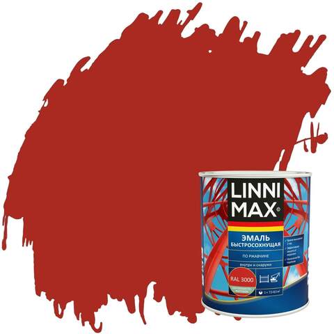 Грунт-эмаль быстросохнущая по ржавчине Linnimax / Линнимакс