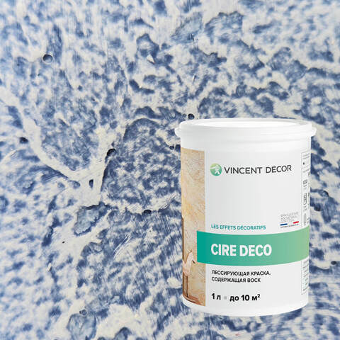 Краска декоративная лессирующая с воском Vincent Decor Cire Deco / Винсент Декор Сир Деко