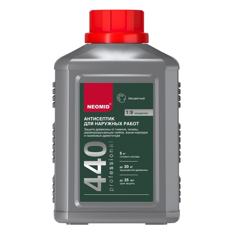 Антисептик для наружных работ Neomid 440 / Неомид 440 концентрат 1:9