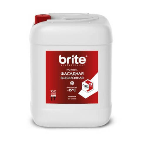 Грунтовка фасадная всесезонная  Brite Professional / Брайт
