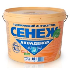 Антисептик тонирующий для древесины Сенеж Аквадекор
