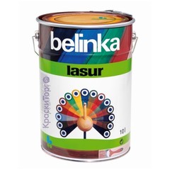 Декоративное лазурное покрытие для древесины Belinka Lasur / Белинка Лазурь