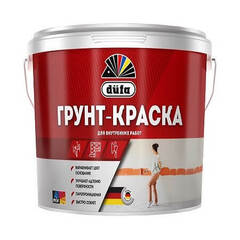 Грунт-краска базовая белая для внутренних работ Dufa / Дюфа