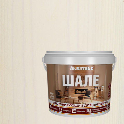Лак тонирующий для древесины Акватекс Шале