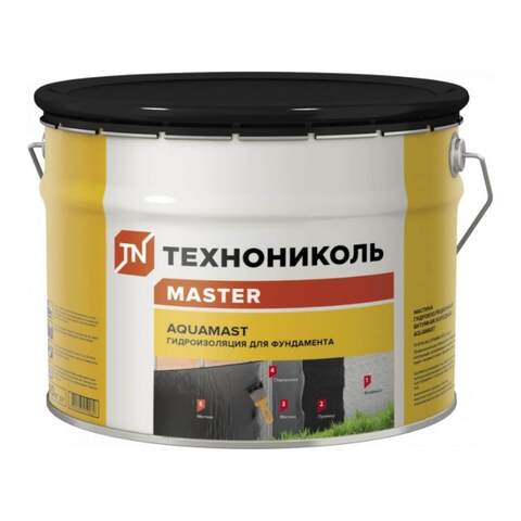 Мастика гидроизоляционная битумная для фундаментов Технониколь Master AquaMast / Мастер Аквамаст