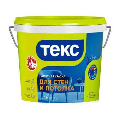 Краска латексная для стен и потолка Текс Универсал