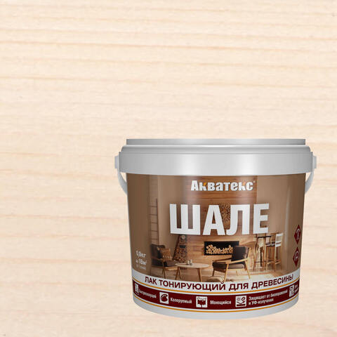 Лак тонирующий для древесины Акватекс Шале