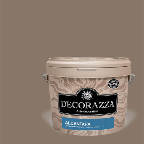 Декоративная штукатурка с эффектом замши и нубука Decorazza Alcantara / Декорацца Алькантара